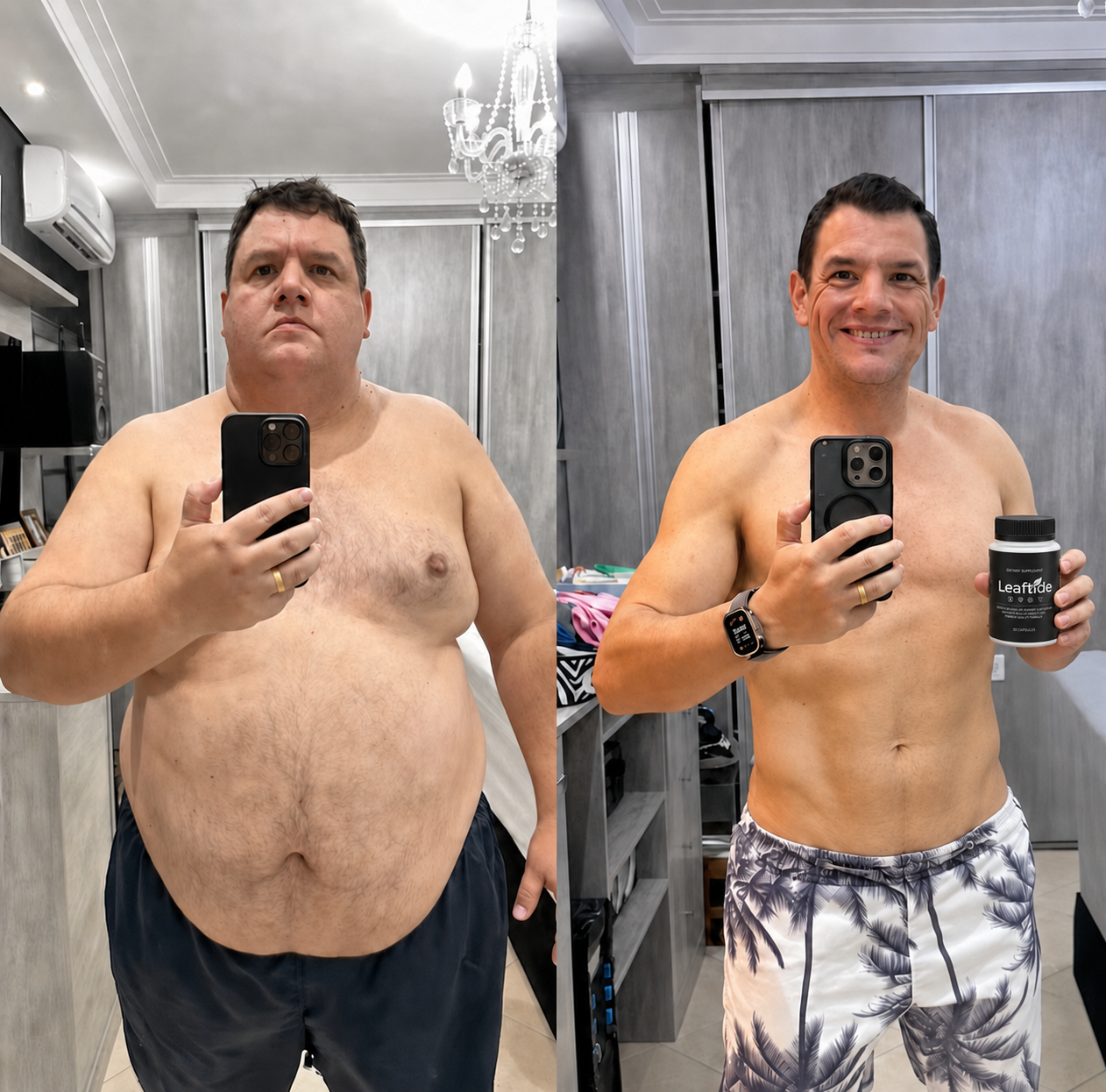 Michael J. before and after